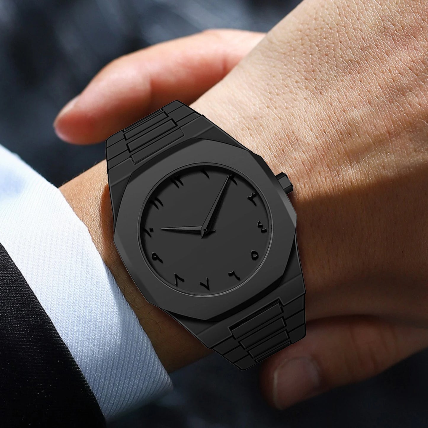 Aura Noir Shadow Minimalist Watch