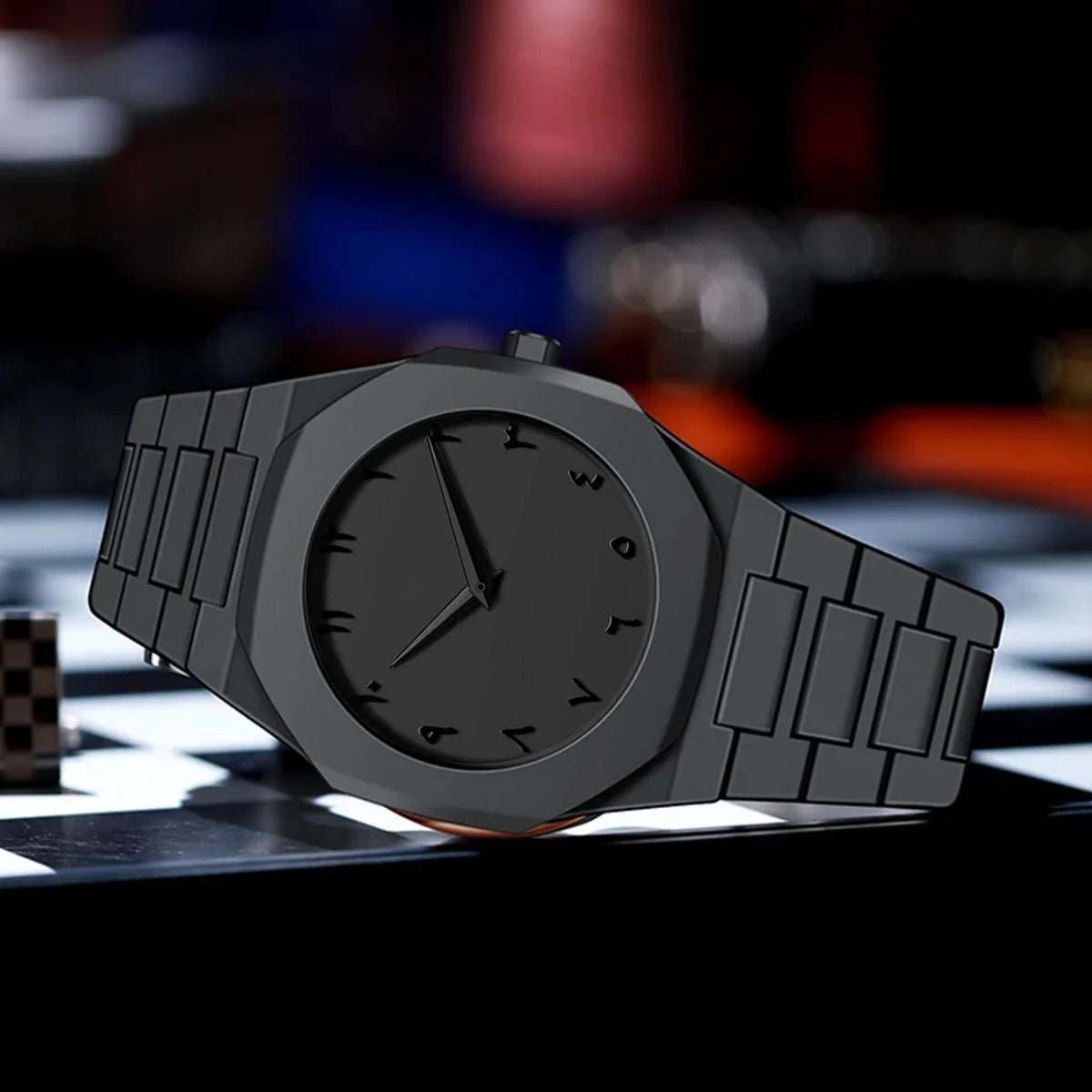 Aura Noir Shadow Minimalist Watch