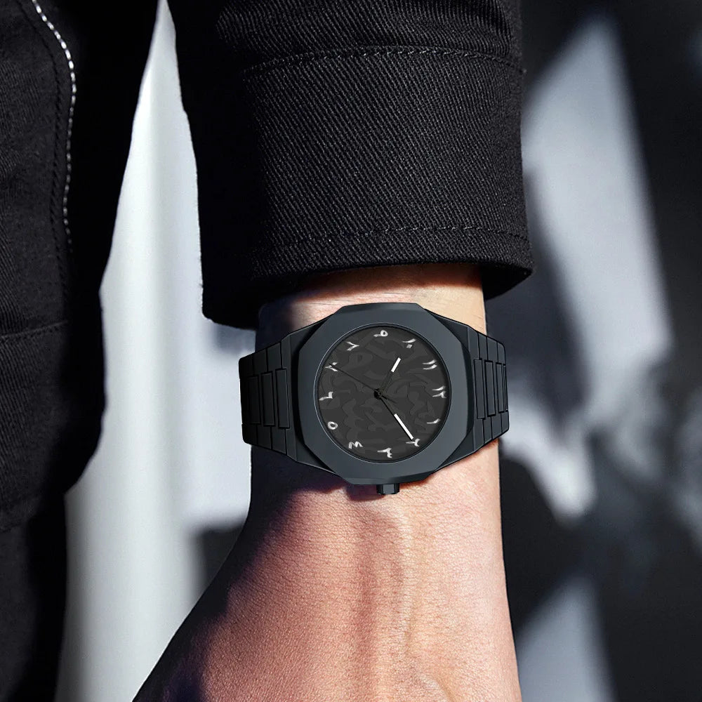 Aura Noir Eclipse Minimalist Watch