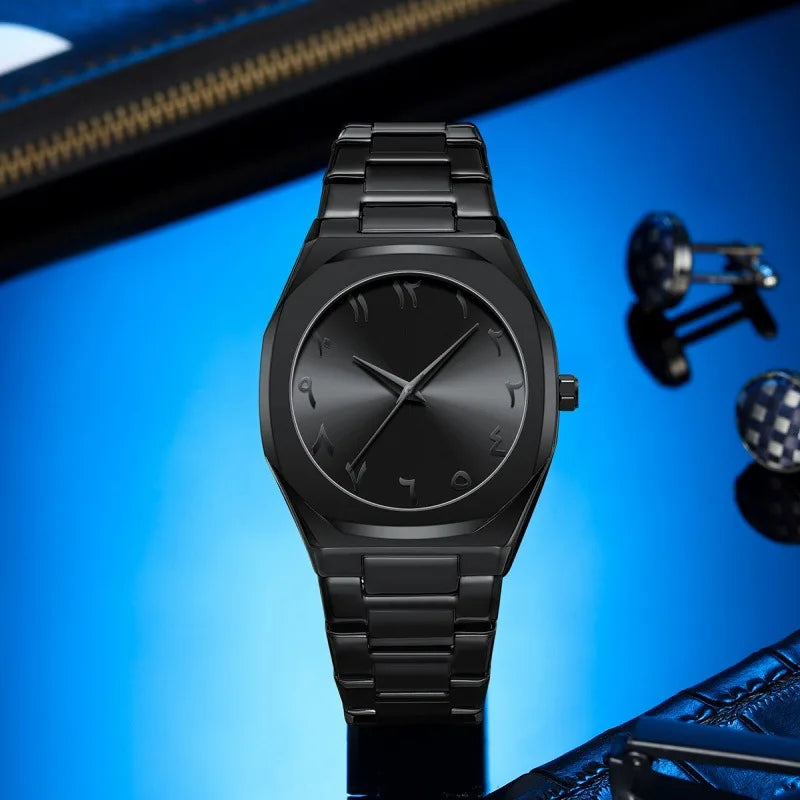 Aura Noir™ Classic Black Minimalist Watch